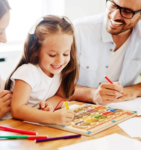 WoodlandJoy Magnetisch Sorteerbord – Educatief Doolhofspel voor Kinderen