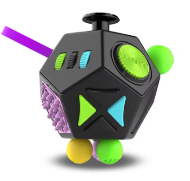Fidget Cube – Anti Stress Speelgoed 12-in-1 voor Kinderen & Volwassenen
