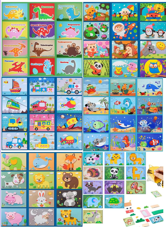 3D sticker puzzel kind | Foam stickers knutselset