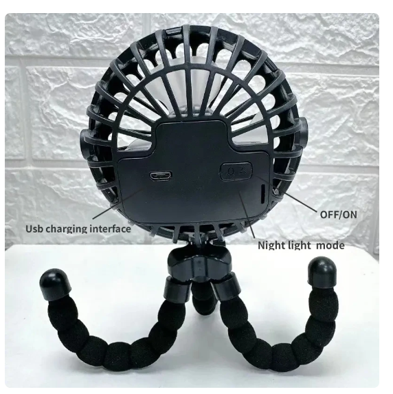Kinderwagen Ventilator Zonder Bladen – Draagbaar, Oplaadbaar & Veilig voor Baby's | LittleChill CoolBreeze