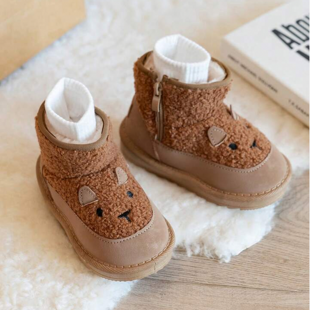 Beary Kinder Winterlaarzen – Warm, Antislip & Schattig Berenontwerp voor Peuters