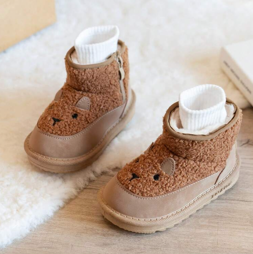 Beary Kinder Winterlaarzen – Warm, Antislip & Schattig Berenontwerp voor Peuters
