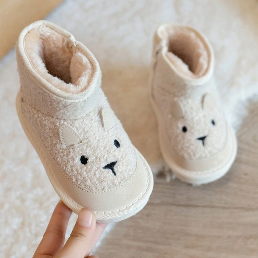 Beary Kinder Winterlaarzen – Warm, Antislip & Schattig Berenontwerp voor Peuters