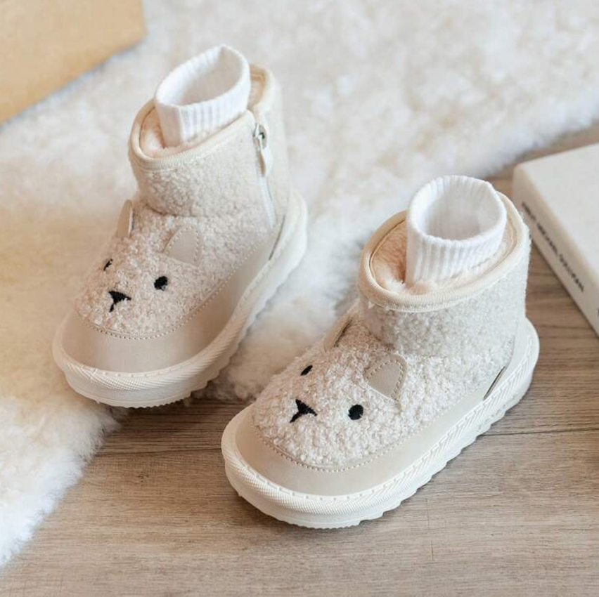Beary Kinder Winterlaarzen – Warm, Antislip & Schattig Berenontwerp voor Peuters