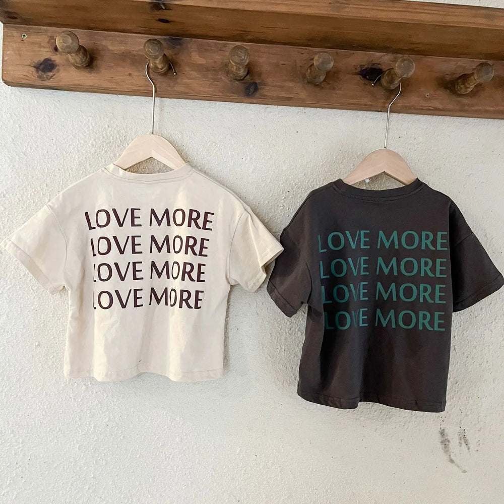 Oversized T-shirt – CozyLove Unisex, Grijs/Beige, Katoen, Maat 0-8 jaar