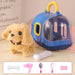 Huisdier Verzorg Set – Kinder Speelgoed voor Dierenliefhebbers met Pluchen Huisdier, Draagbare Reismand, Accessoires (Borstel, Kam, Bot, Poopschepje, 3+ Jaar)-More For Mini