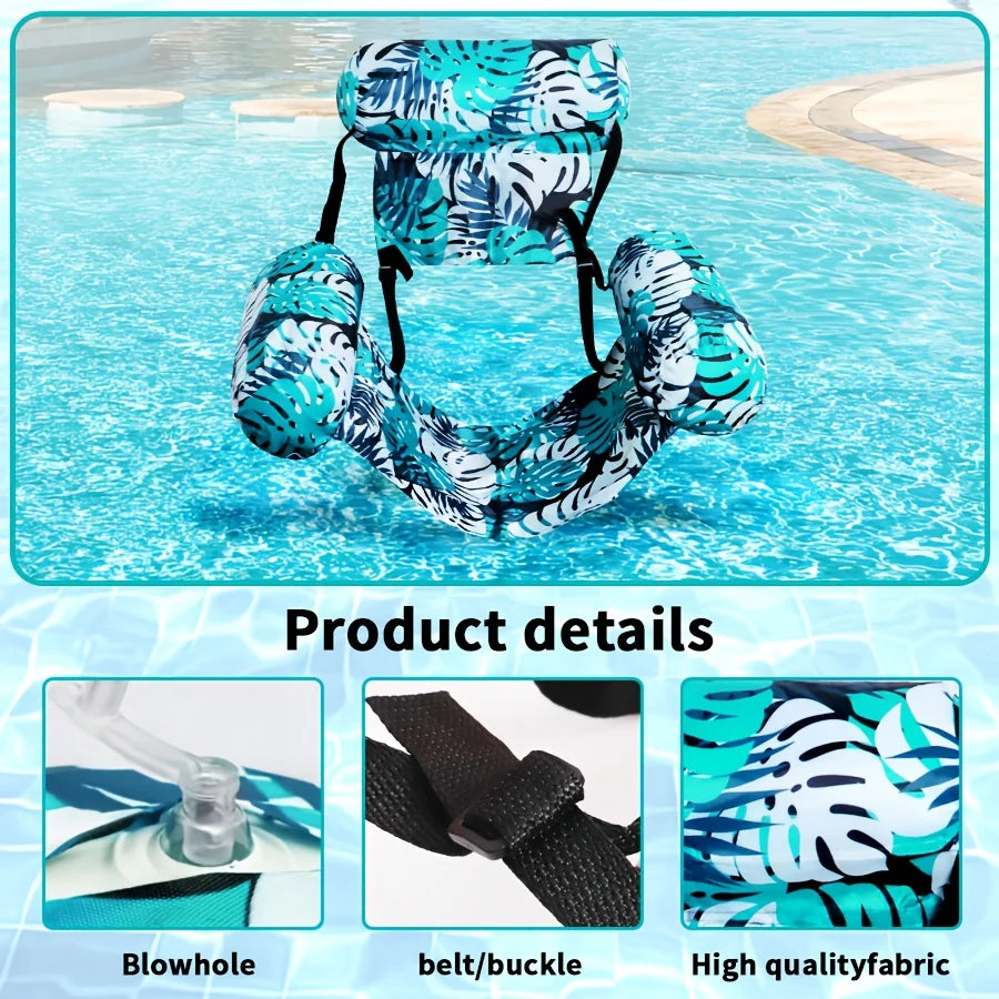 Opblaasbare Drijvende Zwemstoel – Pool Lounge Chair voor Zwembad & Strand