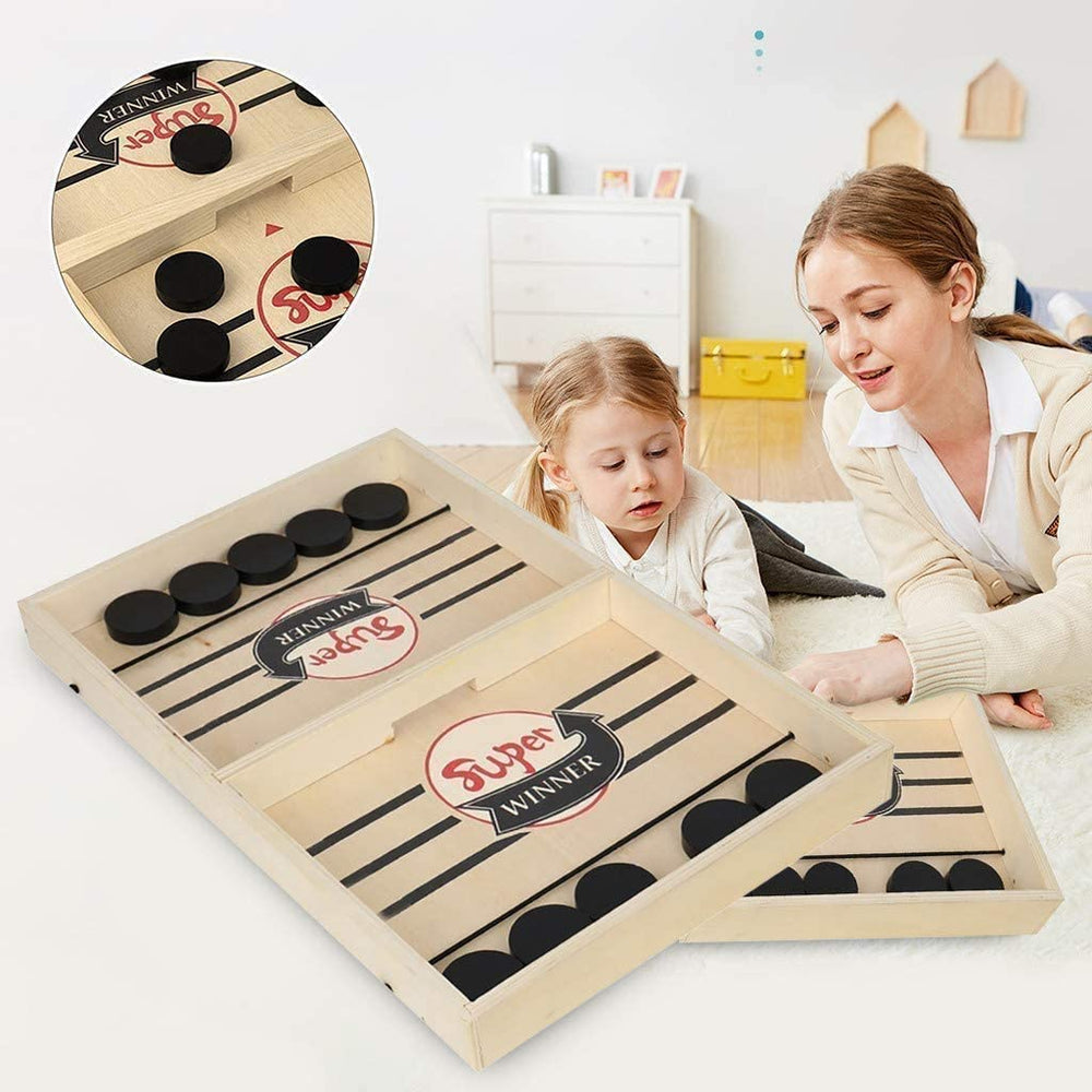 2-in-1 Tafelspel – Sjoelen & Tafelvoetbal Set