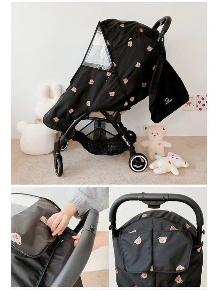 RainNest Universele Regenhoes Kinderwagen – Waterdicht, Winddicht en UV-Blokkerend met Ademend Design
