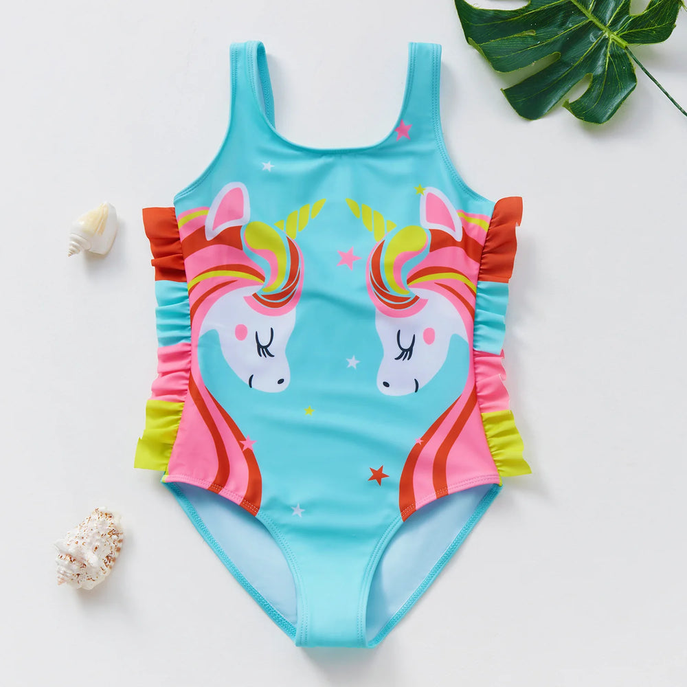 Meisjes Tankini Badpak Zeemeermin Print – Zomer Strandkleding | 3-12 jaar