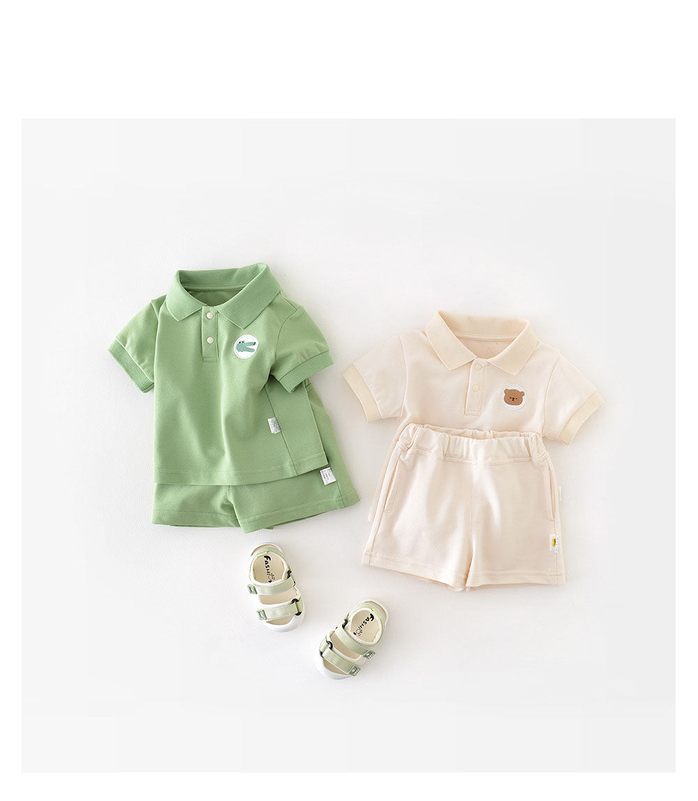 Baby Zomer Set – Shirt & Short Katoen (0–3 Jaar)