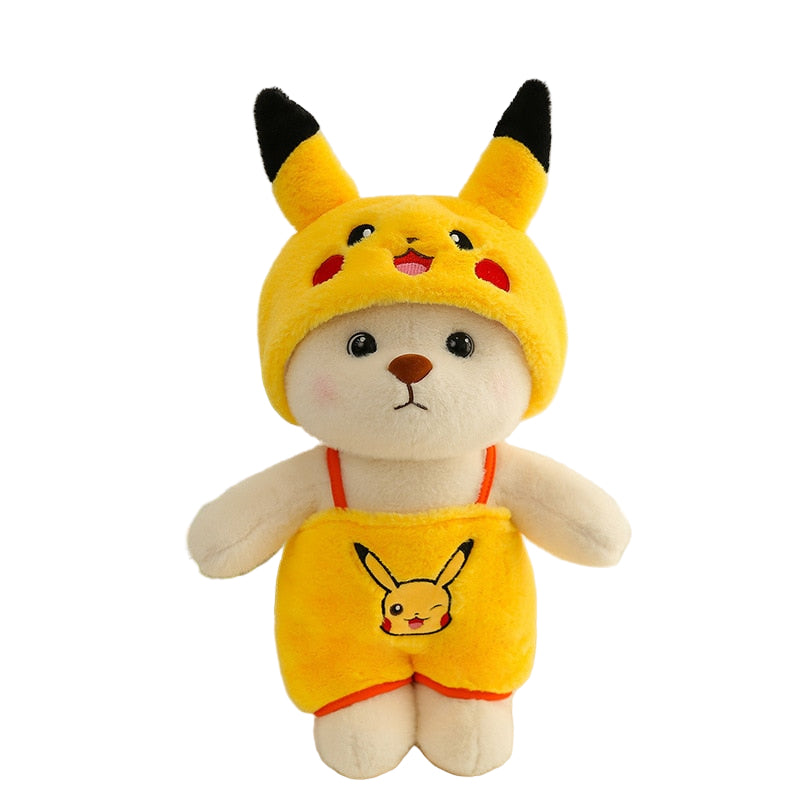 Pluche knuffelbeer 2-in-1 met afneembaar hoedje – zachte vulling, handwasbaar | teddybeer