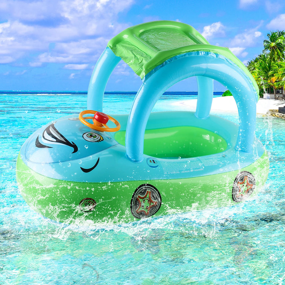 Baby Zwemband met Luifel – Auto Float voor Peuters | Veilig & Speels