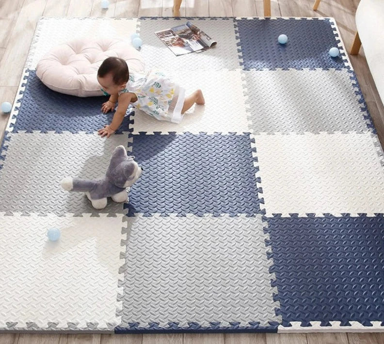 Baby Speelmat Puzzel 12 Delen – Zacht & Veilig (120×90 cm)