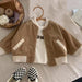 Jas met Ribbels – Monro Unisex, Beige/Khaki Katoen, Maat 1-8 Jaar-More For Mini