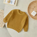 Gebreide Trui - Amba Unisex, Wit/Zwart/Blauw/Roze/Groen/Grijs/Bruin, Katoen, Maat 0-6 jaar-More For Mini