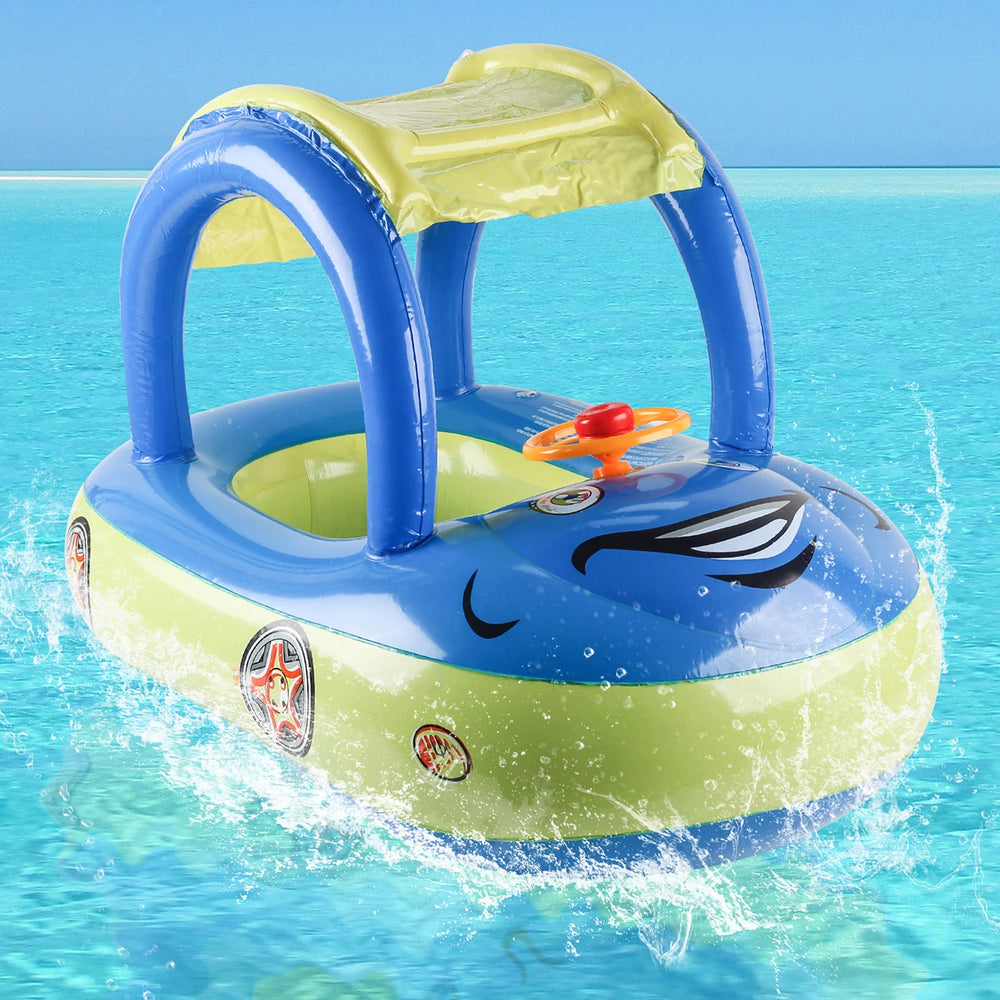 Baby Zwemband met Luifel – Auto Float voor Peuters | Veilig & Speels