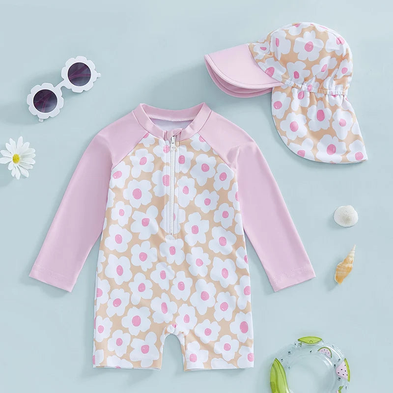 Baby UV Zwempak met Hoed – UV Zwemkleding Kind