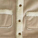 Teddy Sherpa Jas - Unisex, Bruin/Wit, Suède, Maat 0-6 Jaar-More For Mini