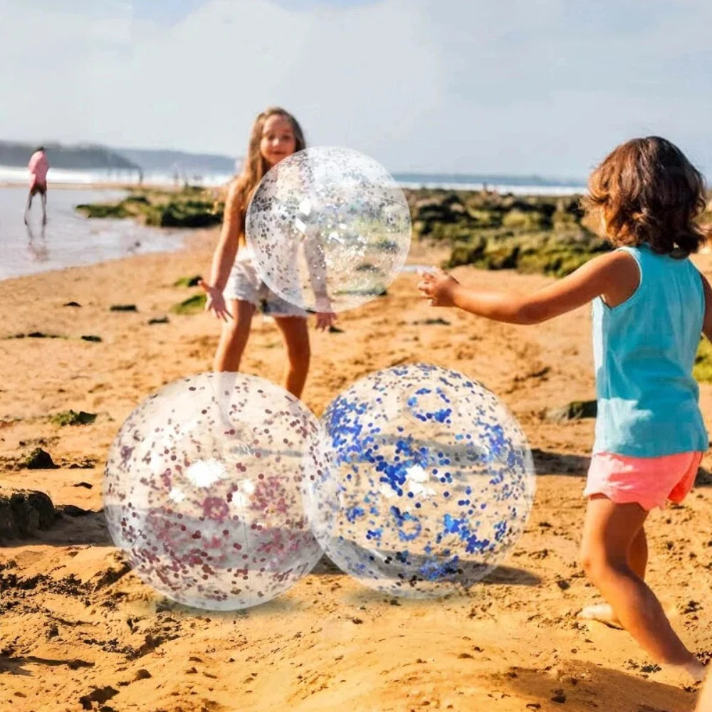 Glitter Strandbal 40CM – Opblaasbare Beach Ball