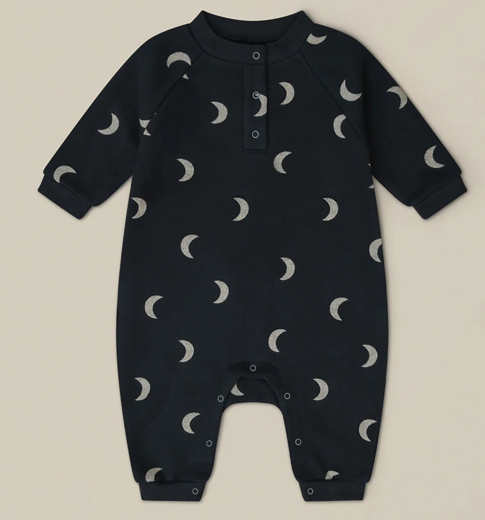 Jumpsuit/Overall met Manen - MoonDreamer Baby, Unisex, Zwart, Katoen, Maat 0-2 Jaar