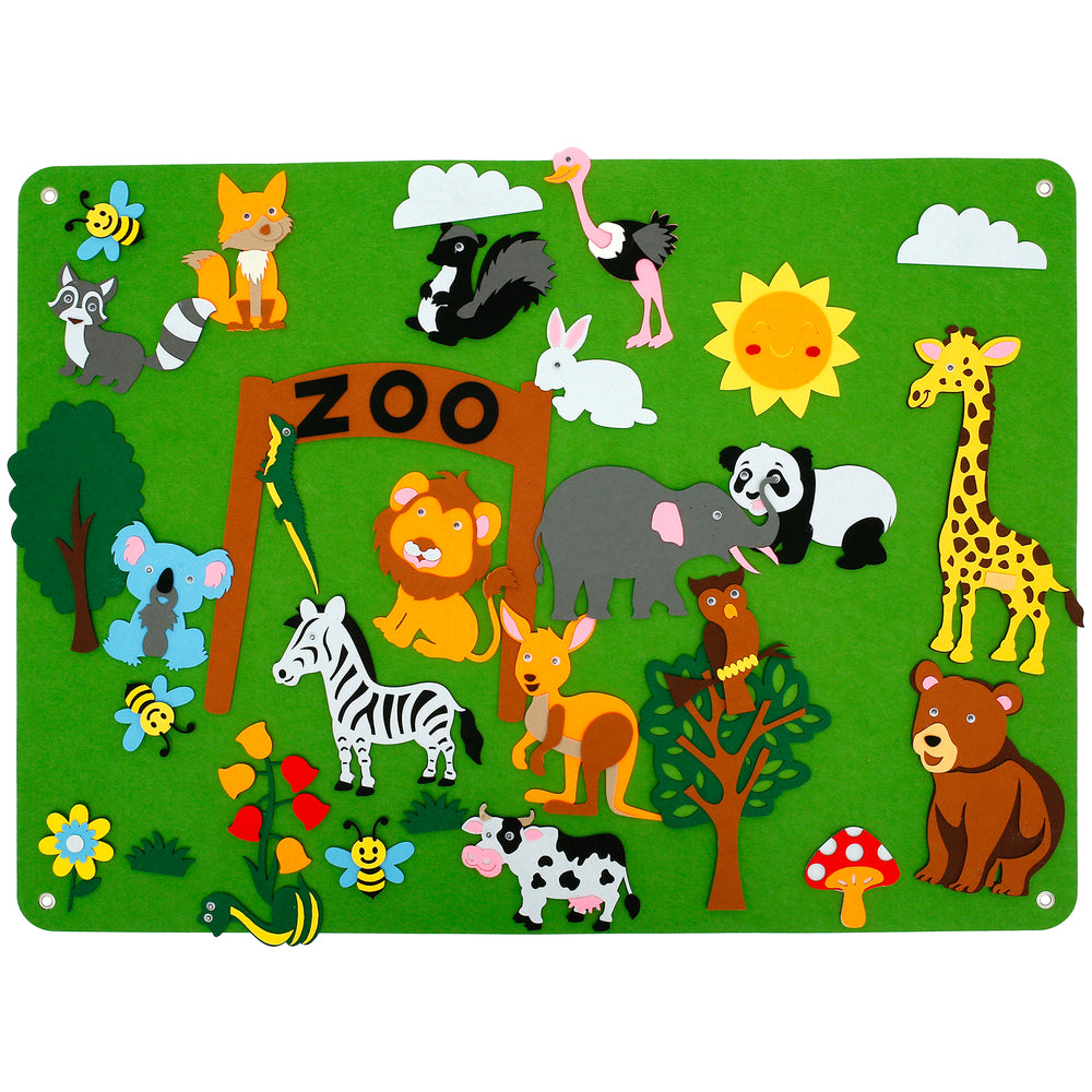 Viltbord Kind – Creatief Speelbord met Dieren (1+)