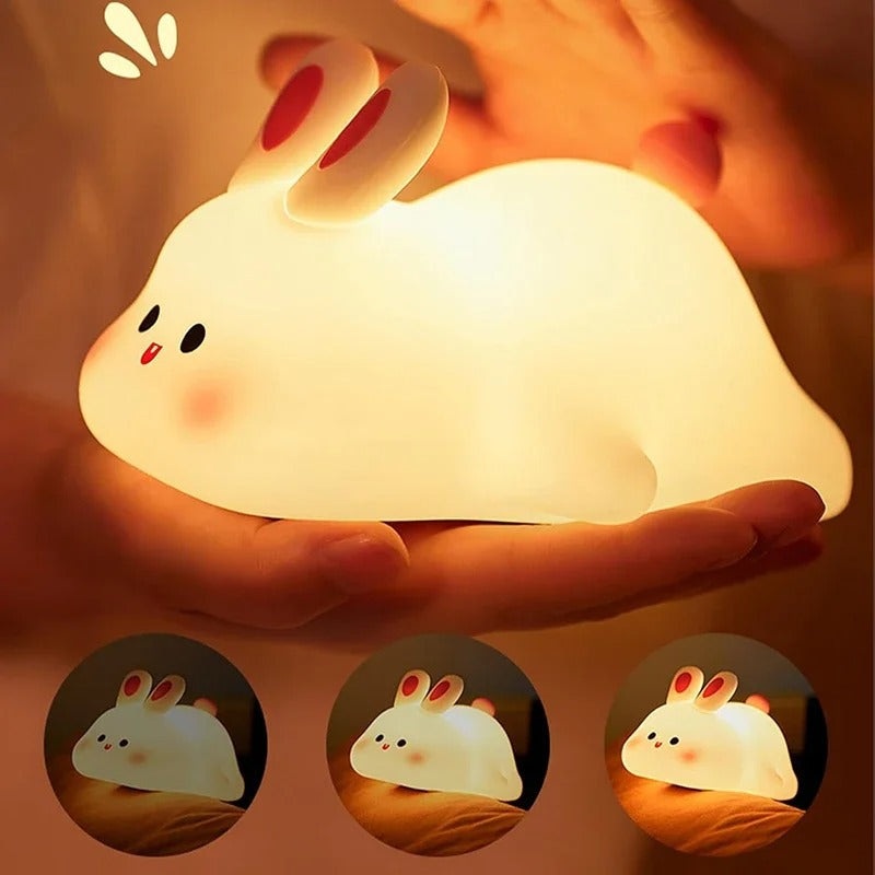 Konijnen Nachtlampje voor Kinderen – Zachte Verlichting & Knuffelbaar Design | Perfect voor Bedtijd