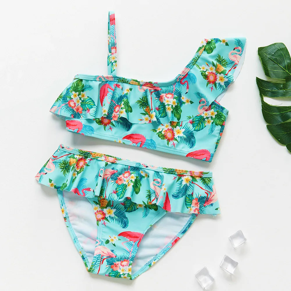 Meisjes Tankini Badpak Zeemeermin Print – Zomer Strandkleding | 3-12 jaar