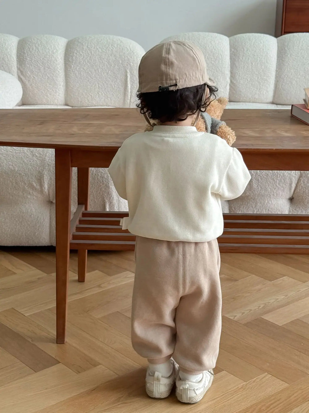 Trendy Baby & Peuter Baseball Jas – Herfst, Honden Borduursels & Comfortabel