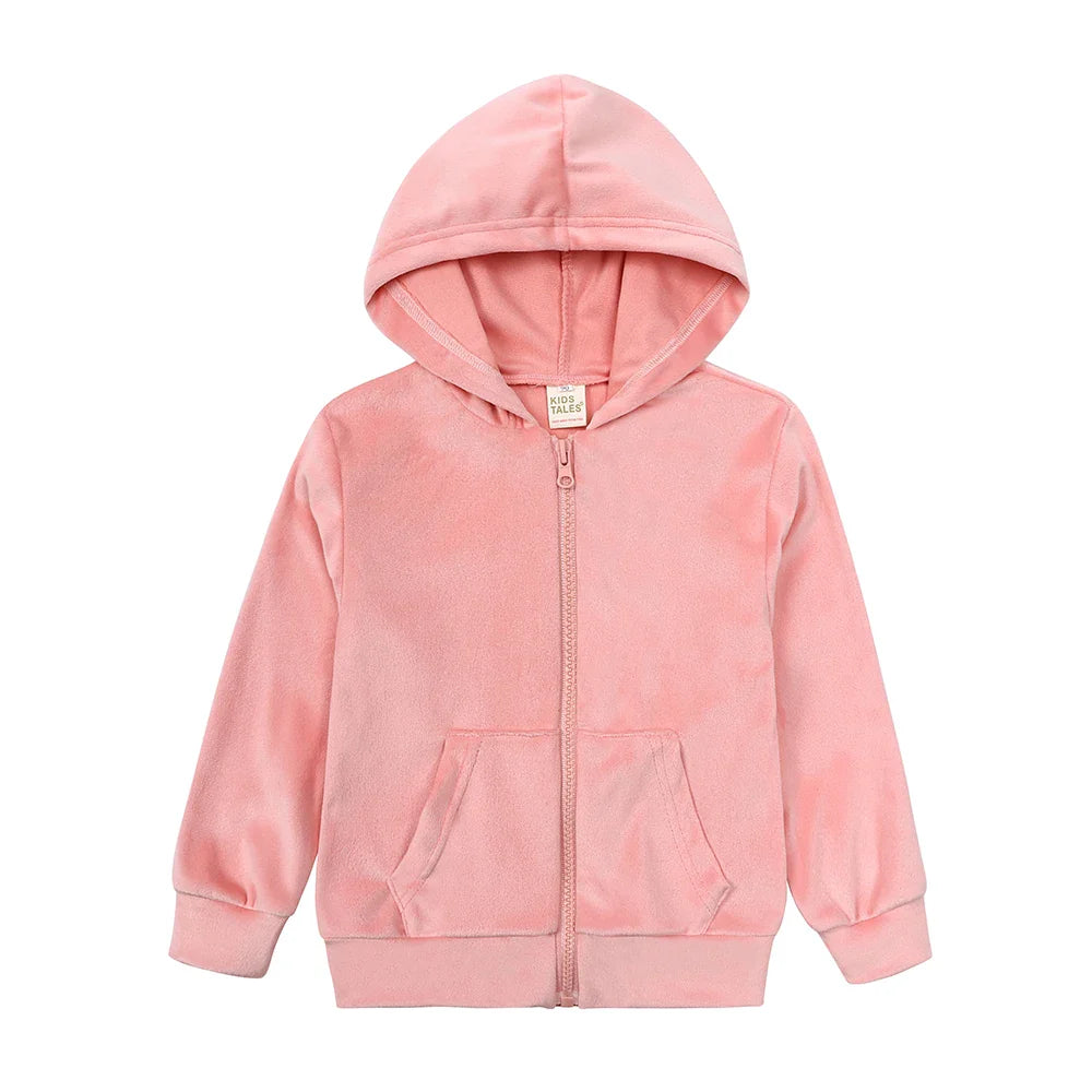 CozyTrail Kids Velvet Tracksuit – Warm & Comfortable Training Set for Children