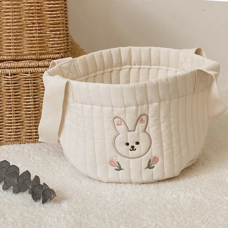 Opbergmand Babykamer – Zachte Katoenen Mand voor Luiers, Kleding & Speelgoed | SoftNest
