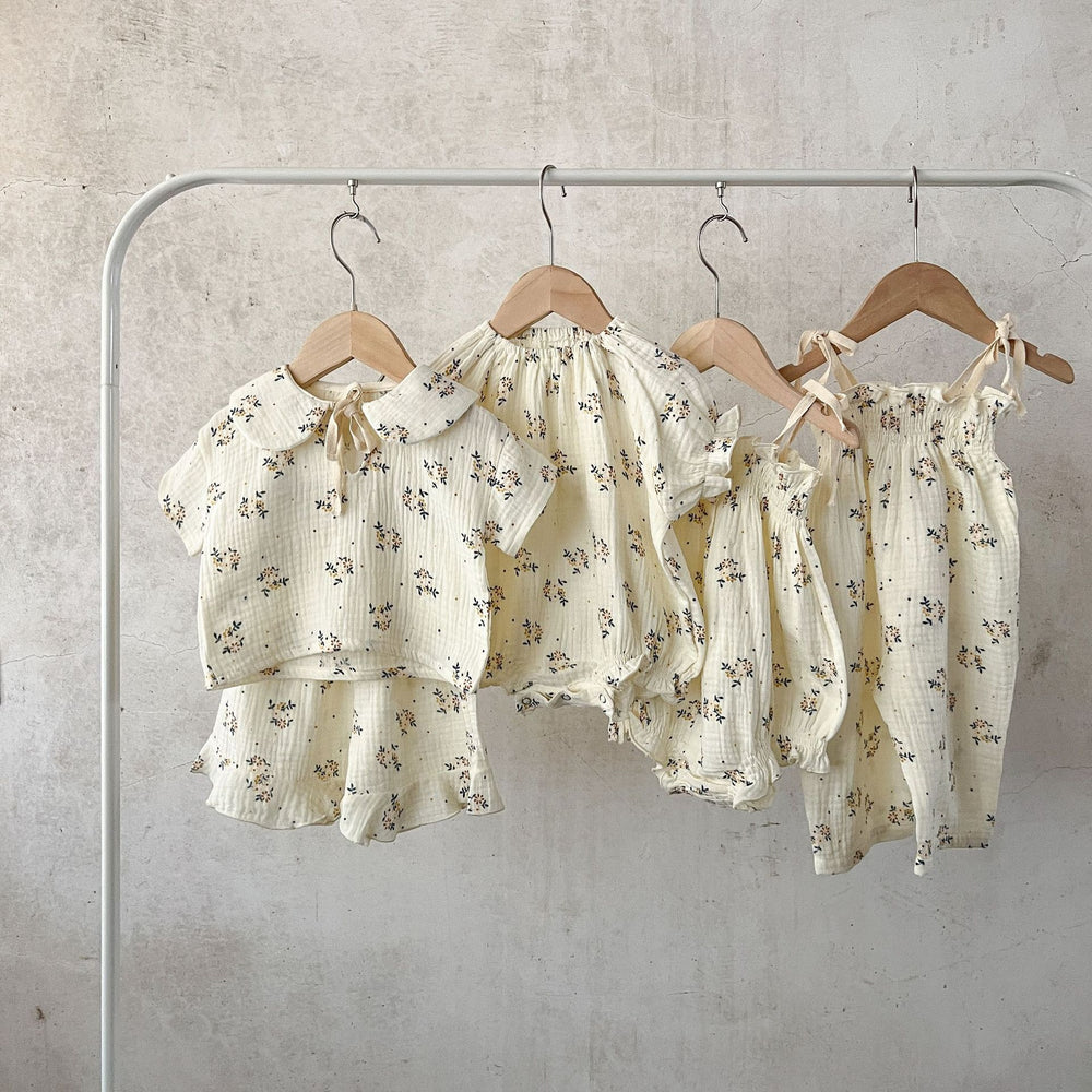 Baby Zomer Outfit Meisje 0-3 Jaar – Mousseline Set
