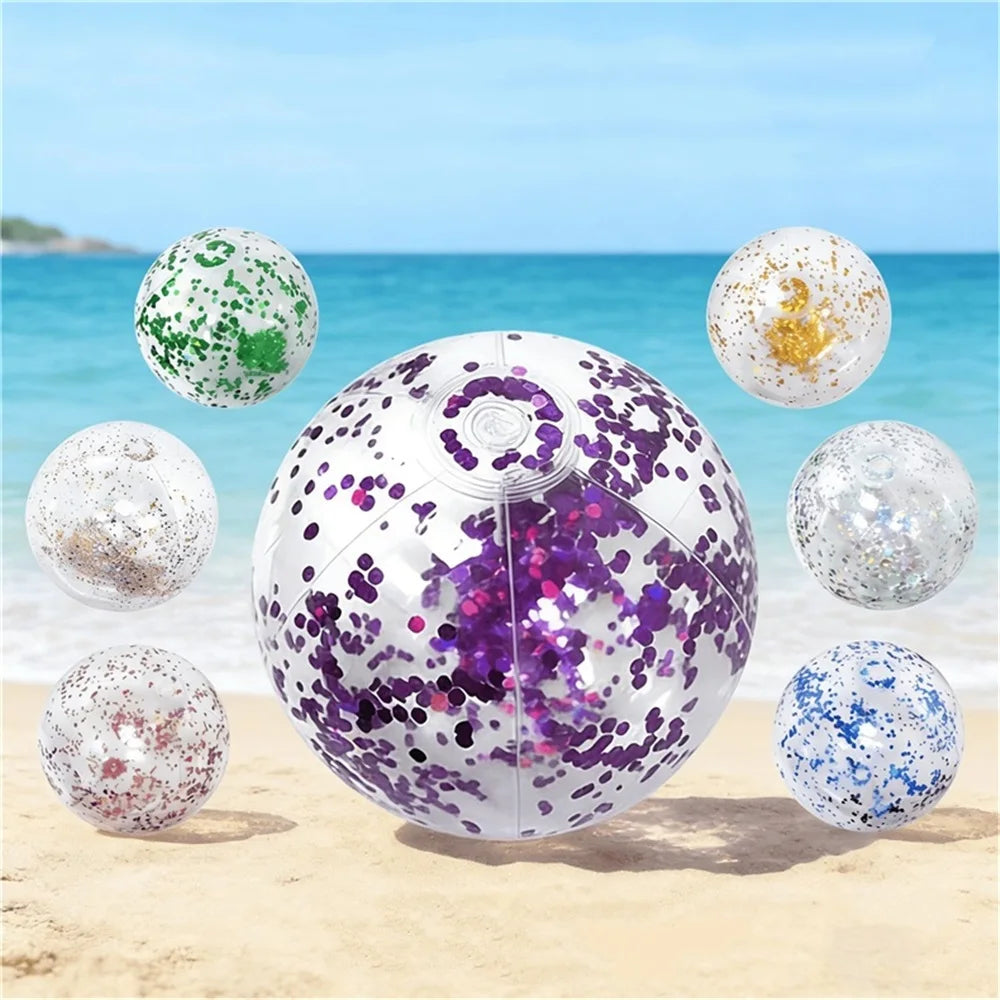 Glitter Strandbal 40CM – Opblaasbare Beach Ball