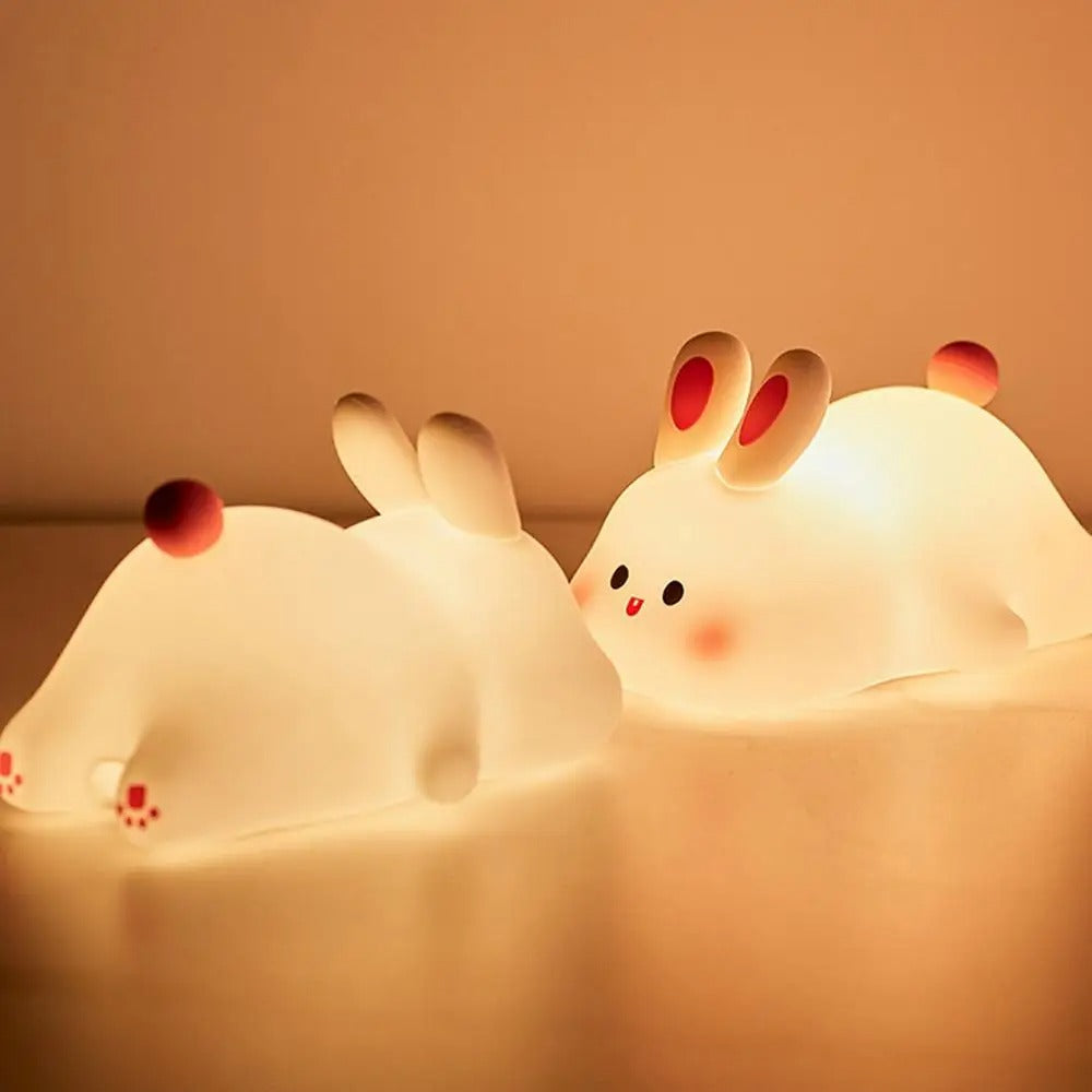 Konijnen Nachtlampje voor Kinderen – Zachte Verlichting & Knuffelbaar Design | Perfect voor Bedtijd