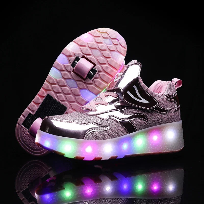 LED Rolschoenen Kind – Sneakers met Wieltjes voor Spelen & Rollen