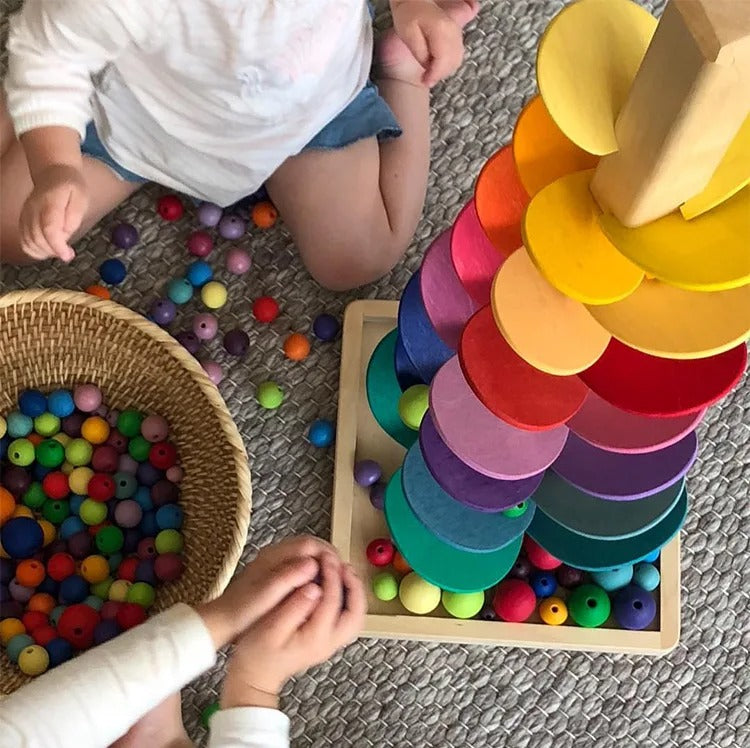 Houten Kogelbaan – Muzikale Knikkerbaan Speelgoed Kinderen