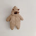 Jumpsuit/Overall Jas met Capuchon - Kat Baby, Beige/Zwart, Polyester, Maat 0-2 Jaar-More For Mini