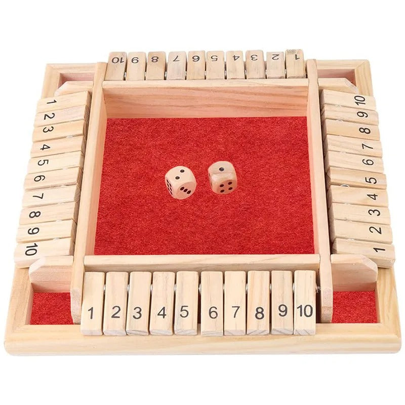 Houten Rekenspel met Dobbelstenen – Educatief Spel