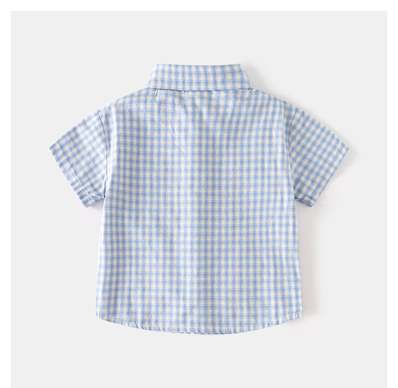 Noan Set Kind – Zomeroutfit 1-6 Jaar – T-shirt & Short – Unisex – Zacht Katoen – Comfortabel & Trendy – Blauw