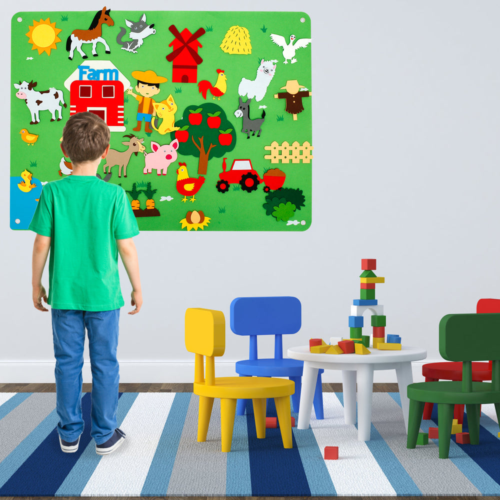 Viltbord Kind – Creatief Speelbord met Dieren (1+)