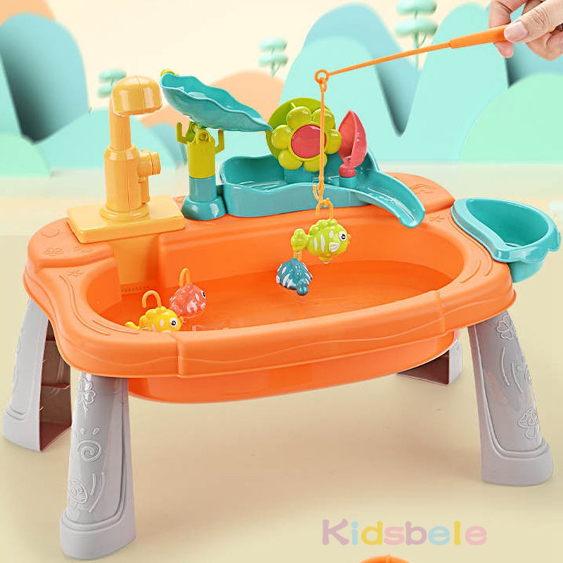 SplashSink 2-in-1 Speelgootsteen & Visspel met Stromend Water | Interactief Waterspeelgoed (2–6 Jaar)