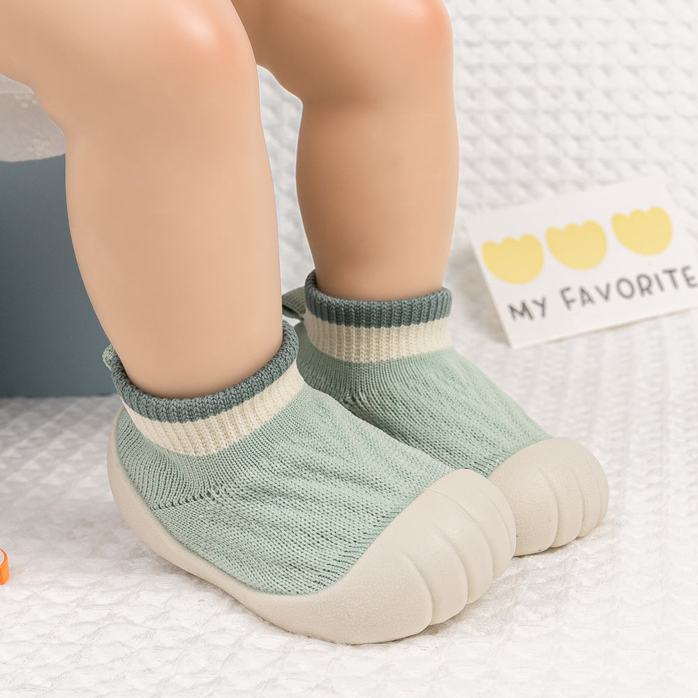 Babyslofjes met Antislip Zool – Flexibele Slof met Sokdesign voor Baby’s & Peuters (0-24 Maanden)