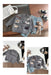 Gebreid Vest met Honden - Puppy Love Unisex, Grijs, Katoen, Maat 0-4 Jaar-More For Mini