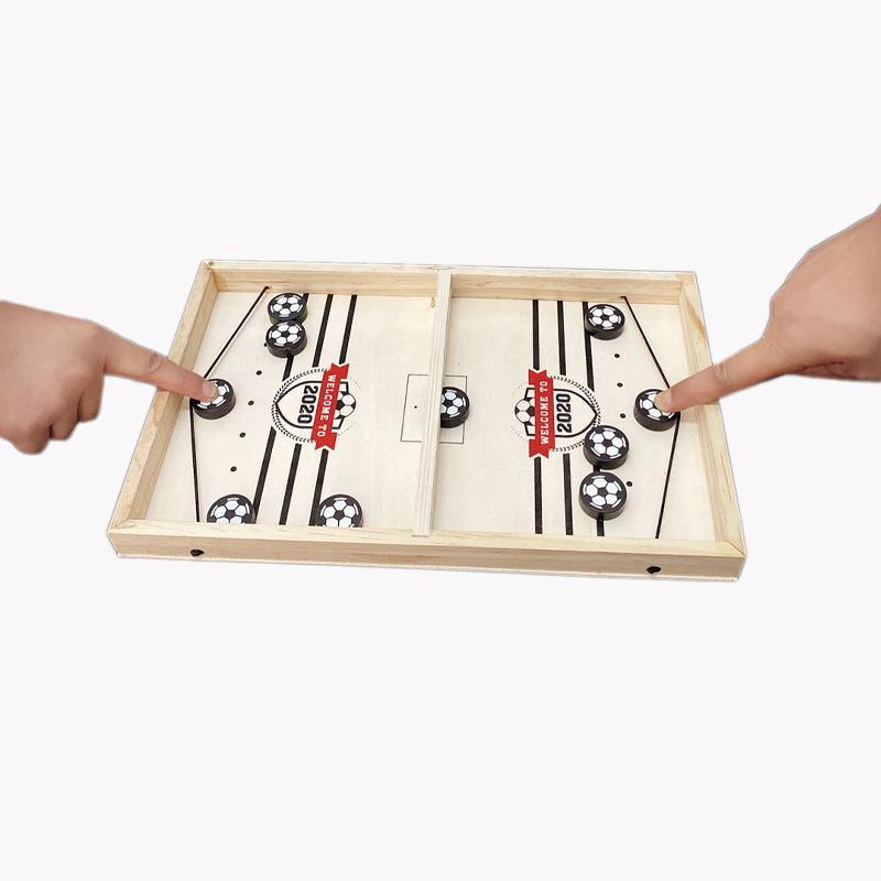 2-in-1 Tafelspel – Sjoelen & Tafelvoetbal Set