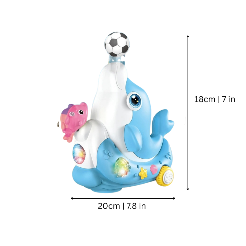 Interactief Zweefbal Speelgoed met Licht & Muziek – SkyWave Hover Dolphin