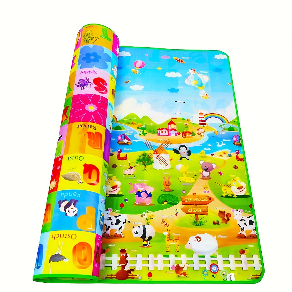 Foam Speelmat Baby – Dubbelzijdig, Antislip & Waterdicht (180x120 cm)