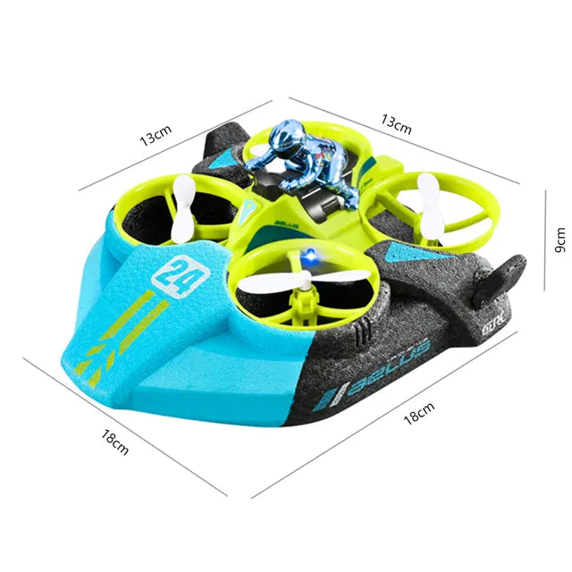 SkyRider – 360° Amfibie RC Drone Auto