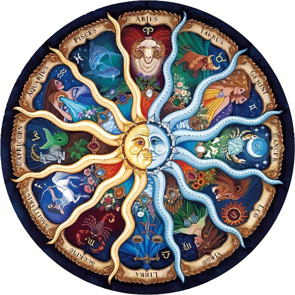 1000 Stukjes Sterrenbeeld Puzzel – Ronde Puzzel Volwassenen