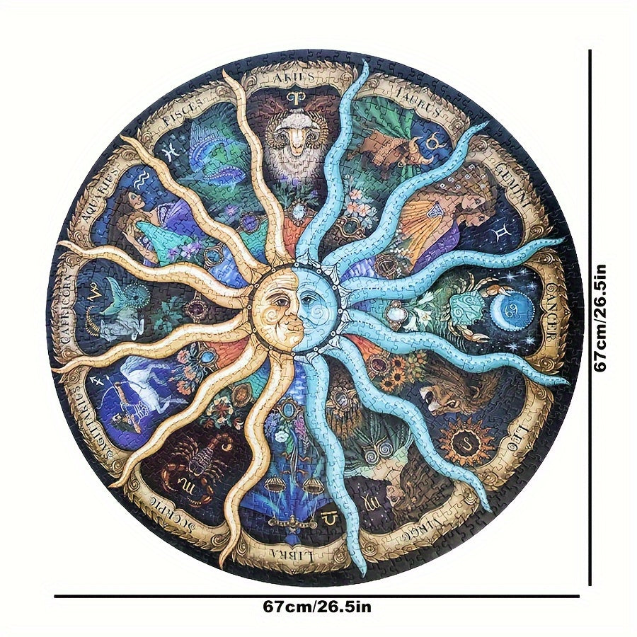 1000 Stukjes Sterrenbeeld Puzzel – Ronde Puzzel Volwassenen