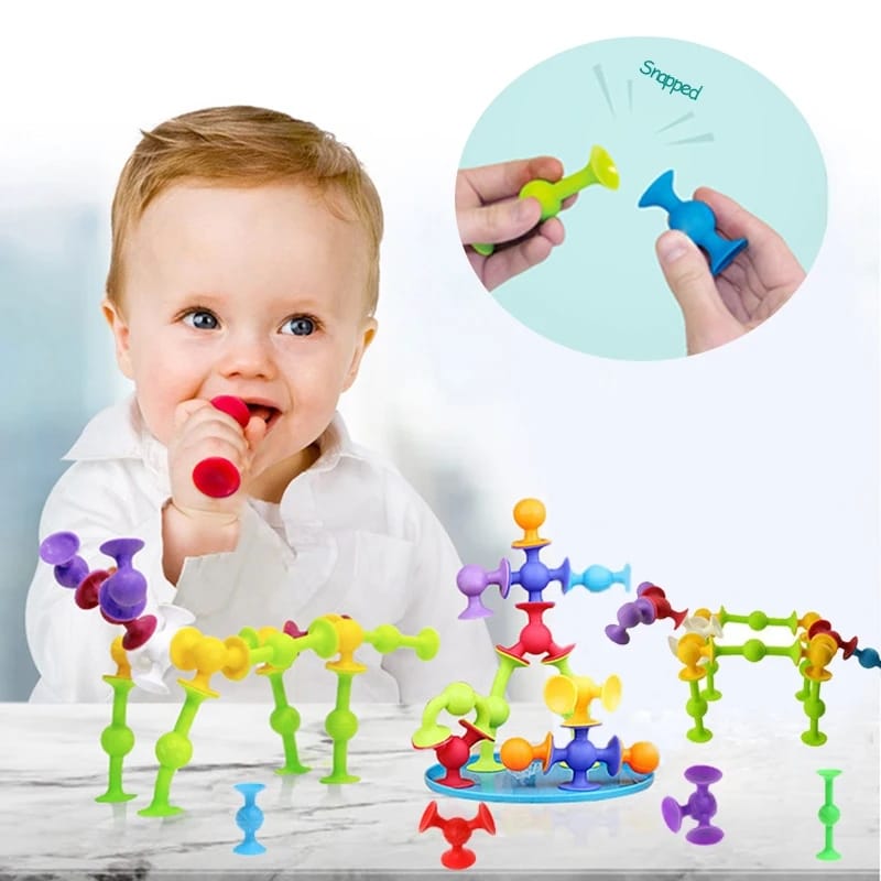 Zuignap Bouwset – Educatief Constructiespeelgoed voor Kinderen
